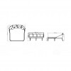 Daybed quadrato Rodona collection, Skyline Design