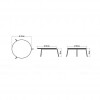 Rodona collection h45 coffee table, Skyline Design