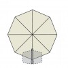 Maxi umbrella PAN, Crema Outdoor