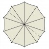 Maxi umbrella GANIMEDE EVO, Crema Outdoor
