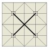Maxi ombrellone multiplo ATLANTE, Crema Outdoor