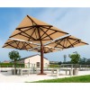 Maxi multiple umbrella ATLANTE, Crema Outdoor