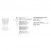 Vaso cachepot quadrato GAIA con luce, LYXO