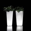 GAIA round cachepot vase with light, LYXO