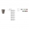 Vaso rotondo LOTO, LYXO