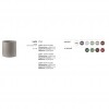 Vaso cilindro LOTO, LYXO