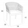 PORTOFINO armchair, Siesta Exclusive