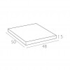 Seat cushion for PORTOFINO armchair, Siesta Exclusive