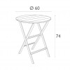 HELEN FOLDING TABLE Ø60, Siesta Exclusive