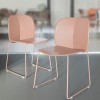 Sedia MENTHA con telaio a slitta, Scab Design