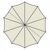 Maxi ombrellone GANIMEDE, Crema Outdoor