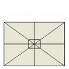 Maxi ombrellone GANIMEDE, Crema Outdoor