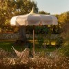 LOTUS PAGODA two-tone umbrella, Crema Outdoor