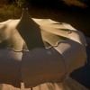 LOTUS PAGODA two-tone umbrella, Crema Outdoor