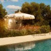 Maxi ombrellone ISLAND PAGODA EVO, Crema Outdoor