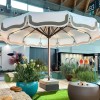Maxi umbrella ISLAND PAGODA EVO, Crema Outdoor