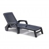 Lettino prendisole MIAMI, B:Rattan, BICA