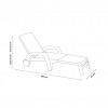 MIAMI sunbed, B:Rattan, BICA
