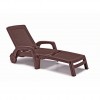 Lettino prendisole MIAMI, B:Rattan, BICA
