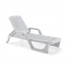 Lettino prendisole NILO, B:Rattan, BICA (pallet completo)