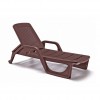 Lettino prendisole NILO, B:Rattan, BICA (pallet completo)