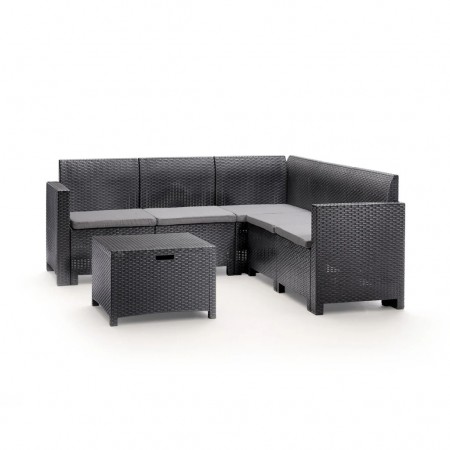 NEBRASKA corner lounge set, B:Rattan, BICA (full pallet)