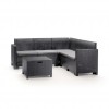 Salotto corner NEBRASKA, B:Rattan, BICA (pallet completo)