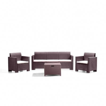 NEBRASKA 5-seater lounge set, B:Rattan, BICA (full pallet)