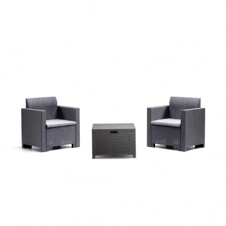 NEBRASKA terrace set, B:Rattan, BICA (full pallet)