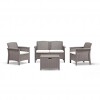Salotto 4 posti VENEZIA, B:Rattan, BICA (pallet completo)