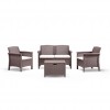 Salotto 4 posti VENEZIA, B:Rattan, BICA (pallet completo)