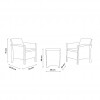 VENEZIA PLUS terrace set, B:Rattan, BICA (full pallet)