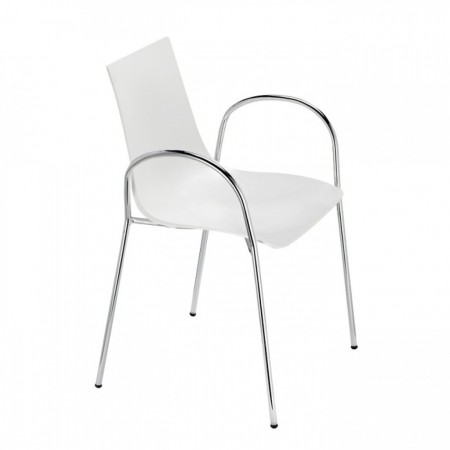 ZEBRA TECHNOPOLYMER chair with armrests, Scab Design