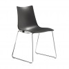 ZEBRA TECHNOPOLYMER chair with sledge frame, Scab Design