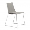 ZEBRA TECHNOPOLYMER chair with sledge frame, Scab Design