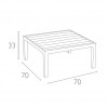 PORTOFINO LOUNGE table, Siesta Exclusive