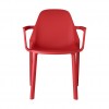 PIU' chair with armrests, Scab Design
