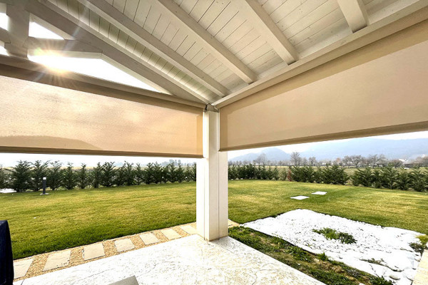 Drop-down awnings