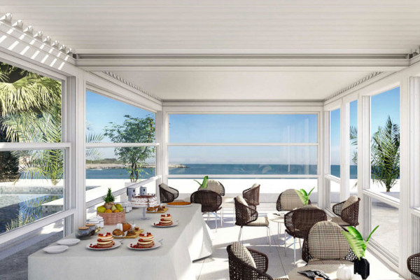 Vertical glass